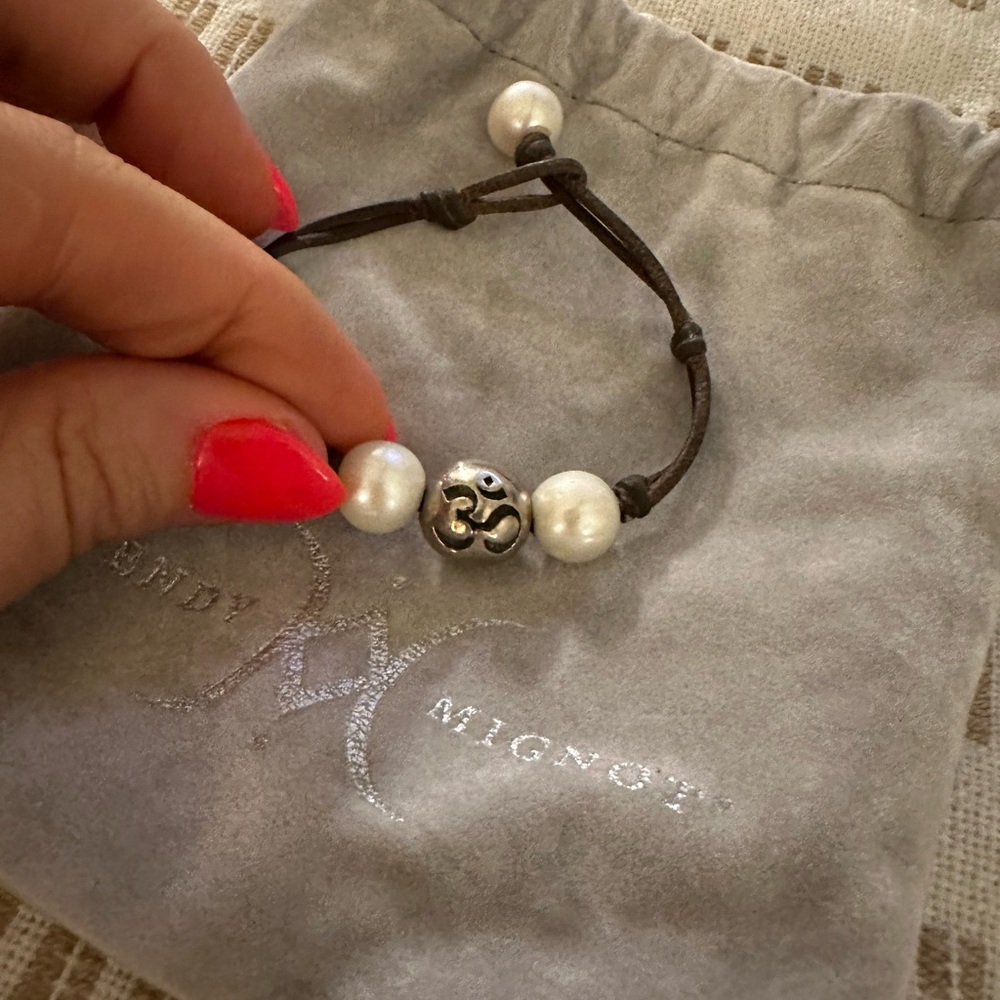 Wendy Mignot Freshwater Pearl Om Bracelet